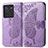 Leather Case Stands Butterfly Flip Cover Holder for Vivo iQOO Neo6 5G Clove Purple