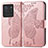 Leather Case Stands Butterfly Flip Cover Holder for Vivo iQOO Neo6 5G Pink