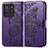 Leather Case Stands Butterfly Flip Cover Holder for Vivo iQOO Neo6 5G Purple