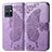 Leather Case Stands Butterfly Flip Cover Holder for Vivo iQOO Z6 5G Clove Purple