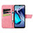 Leather Case Stands Butterfly Flip Cover Holder for Vivo T1 4G