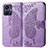 Leather Case Stands Butterfly Flip Cover Holder for Vivo T1 4G Clove Purple