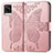 Leather Case Stands Butterfly Flip Cover Holder for Vivo V20 (2021) Pink