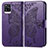 Leather Case Stands Butterfly Flip Cover Holder for Vivo V20 (2021) Purple