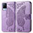 Leather Case Stands Butterfly Flip Cover Holder for Vivo V21 5G Clove Purple