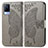 Leather Case Stands Butterfly Flip Cover Holder for Vivo V21 5G Gray