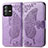 Leather Case Stands Butterfly Flip Cover Holder for Vivo V23 5G Clove Purple