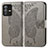 Leather Case Stands Butterfly Flip Cover Holder for Vivo V23 5G Gray