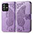 Leather Case Stands Butterfly Flip Cover Holder for Vivo V23 Pro 5G Clove Purple