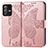 Leather Case Stands Butterfly Flip Cover Holder for Vivo V23 Pro 5G Pink