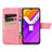 Leather Case Stands Butterfly Flip Cover Holder for Vivo Y01