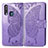 Leather Case Stands Butterfly Flip Cover Holder for Vivo Y11 Clove Purple