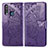 Leather Case Stands Butterfly Flip Cover Holder for Vivo Y12 Purple