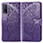 Leather Case Stands Butterfly Flip Cover Holder for Vivo Y12G Purple