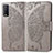 Leather Case Stands Butterfly Flip Cover Holder for Vivo Y20a Gray