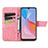 Leather Case Stands Butterfly Flip Cover Holder for Vivo Y21e