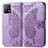 Leather Case Stands Butterfly Flip Cover Holder for Vivo Y31s 5G Clove Purple