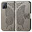 Leather Case Stands Butterfly Flip Cover Holder for Vivo Y31s 5G Gray