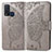 Leather Case Stands Butterfly Flip Cover Holder for Vivo Y50 Gray