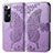 Leather Case Stands Butterfly Flip Cover Holder for Xiaomi Mi 10S 5G Clove Purple