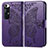 Leather Case Stands Butterfly Flip Cover Holder for Xiaomi Mi 10S 5G Purple