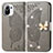 Leather Case Stands Butterfly Flip Cover Holder for Xiaomi Mi 11 Lite 5G NE Gray