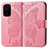 Leather Case Stands Butterfly Flip Cover Holder for Xiaomi Mi 11i 5G Hot Pink