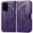 Leather Case Stands Butterfly Flip Cover Holder for Xiaomi Mi 11i 5G Purple