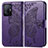 Leather Case Stands Butterfly Flip Cover Holder for Xiaomi Mi 11T 5G Purple
