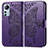 Leather Case Stands Butterfly Flip Cover Holder for Xiaomi Mi 12 Lite 5G Purple