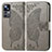 Leather Case Stands Butterfly Flip Cover Holder for Xiaomi Mi 12T 5G Gray