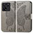 Leather Case Stands Butterfly Flip Cover Holder for Xiaomi Mi 13T 5G Gray