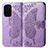 Leather Case Stands Butterfly Flip Cover Holder for Xiaomi Poco F3 5G Clove Purple