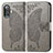 Leather Case Stands Butterfly Flip Cover Holder for Xiaomi Poco F3 GT 5G Gray