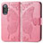 Leather Case Stands Butterfly Flip Cover Holder for Xiaomi Poco F3 GT 5G Hot Pink