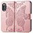 Leather Case Stands Butterfly Flip Cover Holder for Xiaomi Poco F3 GT 5G Pink