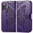 Leather Case Stands Butterfly Flip Cover Holder for Xiaomi Poco F3 GT 5G Purple