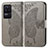 Leather Case Stands Butterfly Flip Cover Holder for Xiaomi Poco F4 5G Gray