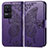 Leather Case Stands Butterfly Flip Cover Holder for Xiaomi Poco F4 5G Purple