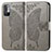 Leather Case Stands Butterfly Flip Cover Holder for Xiaomi POCO M3 Pro 5G Gray