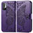 Leather Case Stands Butterfly Flip Cover Holder for Xiaomi POCO M3 Pro 5G Purple