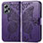 Leather Case Stands Butterfly Flip Cover Holder for Xiaomi Poco X4 GT 5G Purple