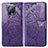 Leather Case Stands Butterfly Flip Cover Holder for Xiaomi Redmi 10X 5G Purple