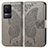 Leather Case Stands Butterfly Flip Cover Holder for Xiaomi Redmi K50 Pro 5G Gray