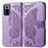 Leather Case Stands Butterfly Flip Cover Holder for Xiaomi Redmi Note 10 Pro 4G Clove Purple