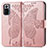 Leather Case Stands Butterfly Flip Cover Holder for Xiaomi Redmi Note 10 Pro 4G Pink