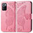 Leather Case Stands Butterfly Flip Cover Holder for Xiaomi Redmi Note 10 Pro 5G Hot Pink