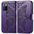 Leather Case Stands Butterfly Flip Cover Holder for Xiaomi Redmi Note 10 Pro 5G Purple