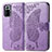 Leather Case Stands Butterfly Flip Cover Holder for Xiaomi Redmi Note 10 Pro Max Clove Purple