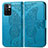 Leather Case Stands Butterfly Flip Cover Holder for Xiaomi Redmi Note 11 4G (2021) Blue